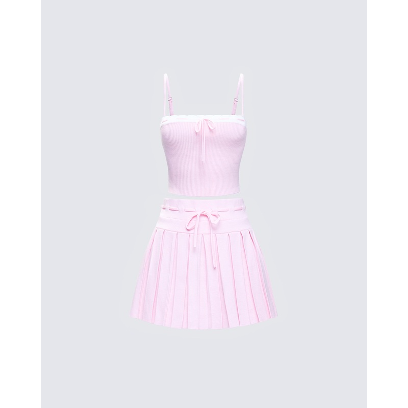 Lucien Pink Knitted Set