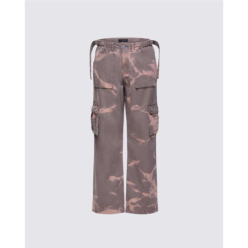 Oihana Brown Twill Cargo Pant