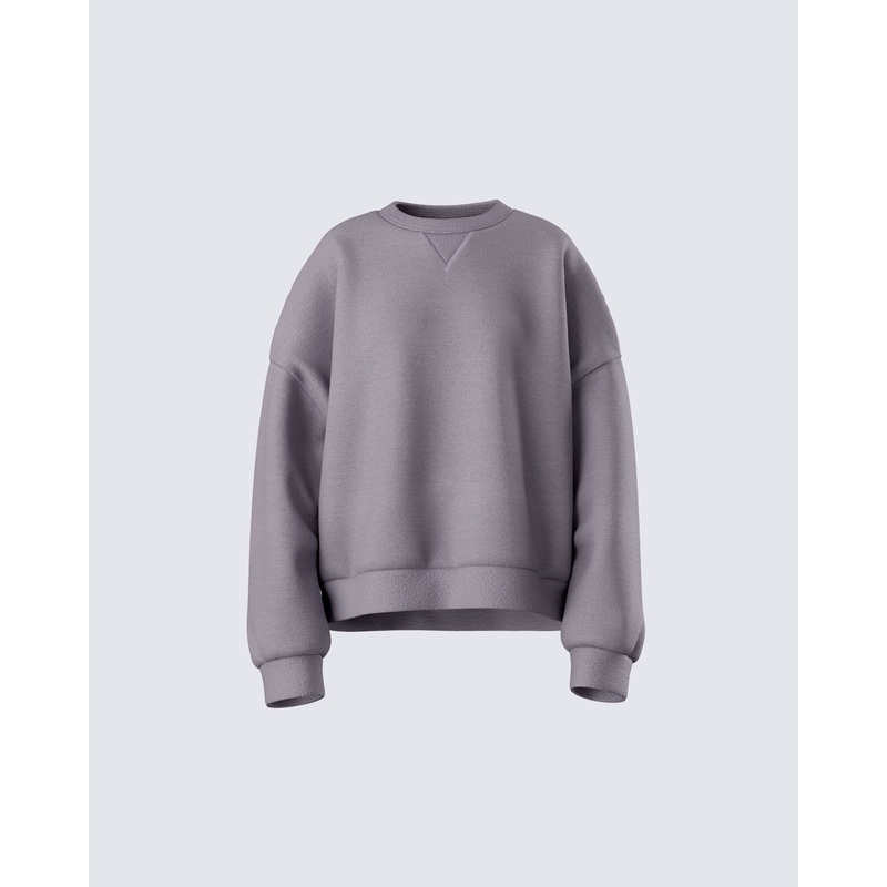 Salima Grey Oversized Sweater
