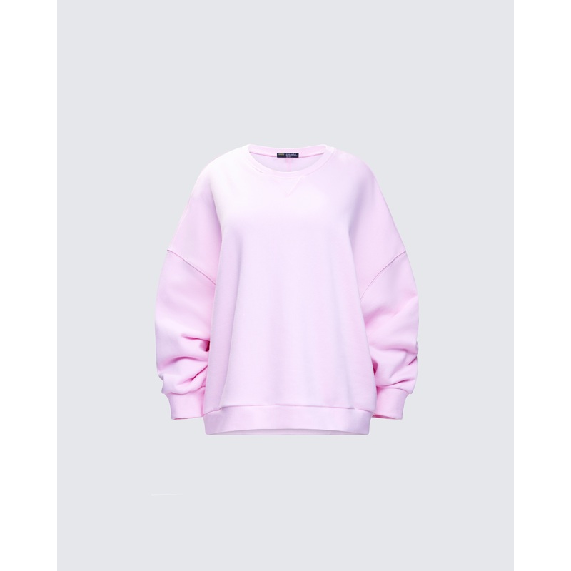 Salima Pink Oversized Sweater
