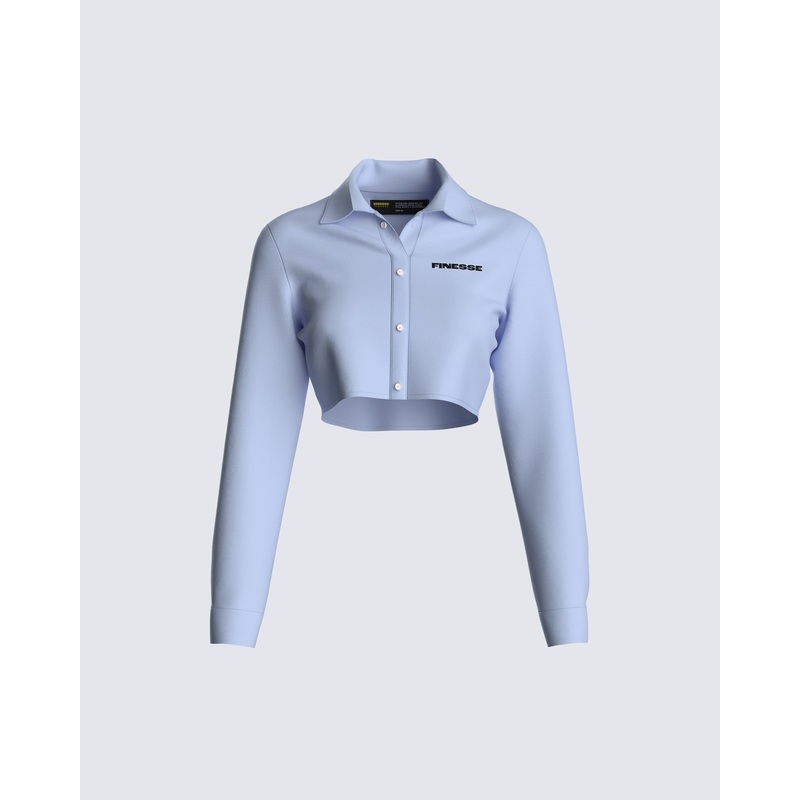 Blake Shirting Logo Cropped Top