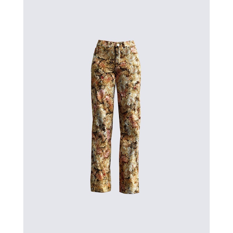 Chado Florally Yours Jacquard Pants