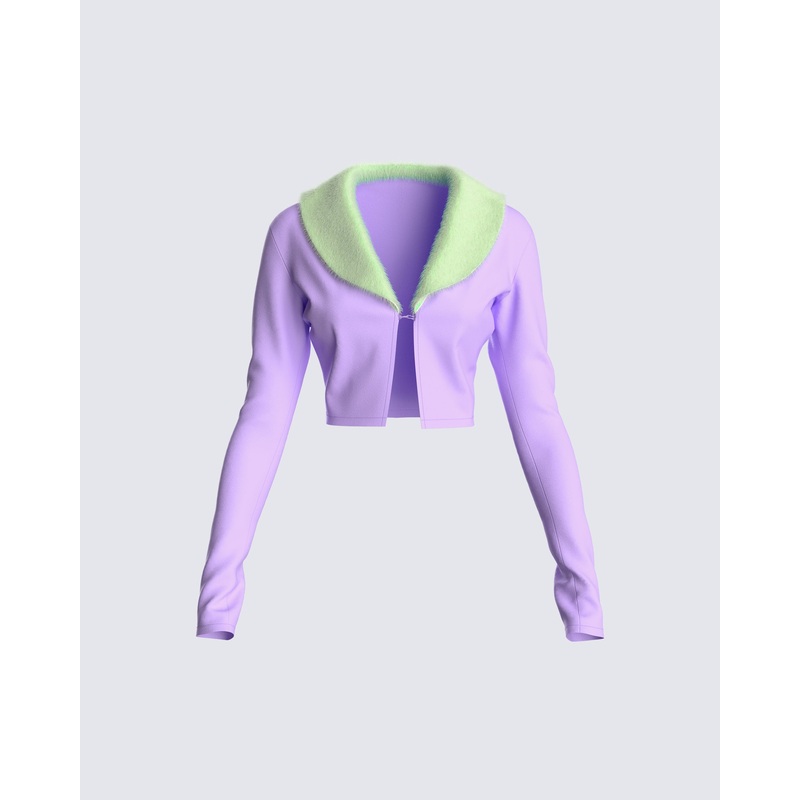 Cici Fur Trim Sweater