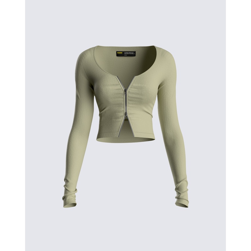 Gemma Zip Up Top