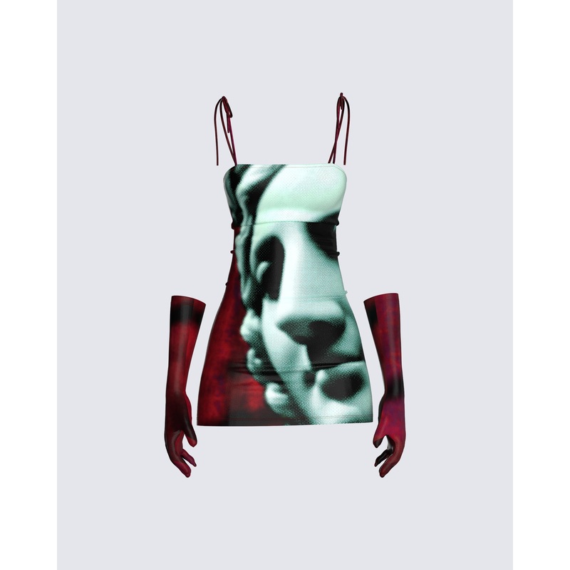 Jaya Mini Dress & Gloves