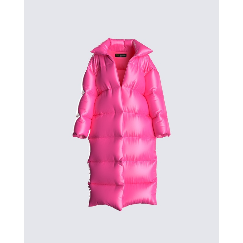 Jenny Shiny Oversized Puffer