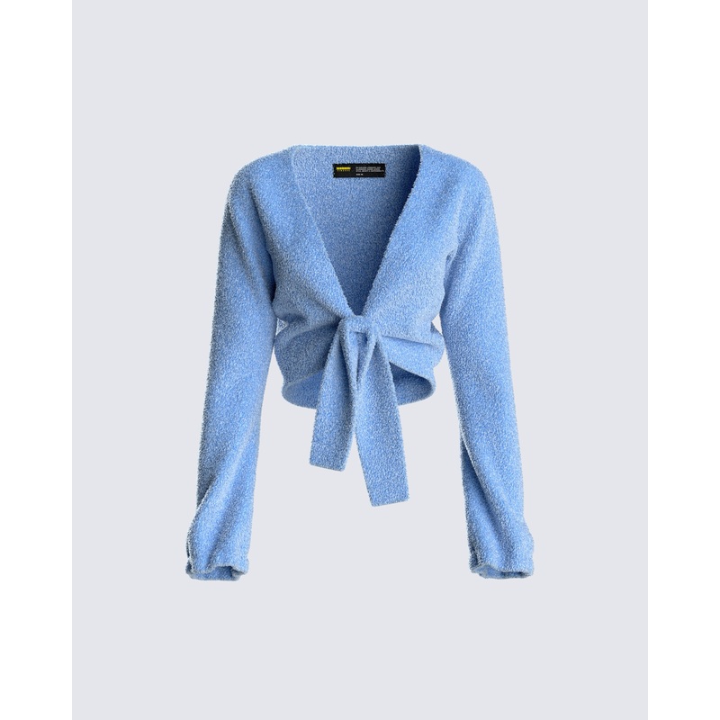 Julia Sweater Knit Tie Front Top