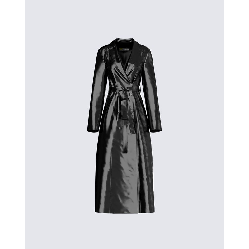 Knox Vegan Leather Coat
