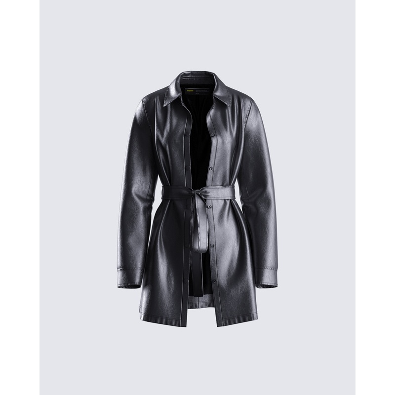 Kylie Vegan Leather Jacket