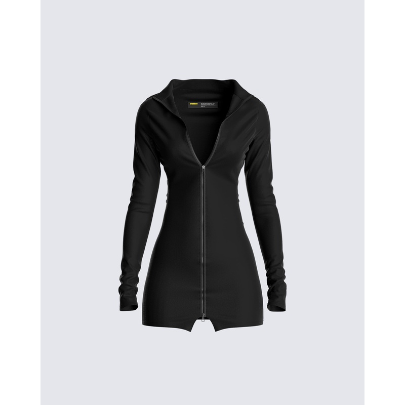 Rada Zip-up Mini Dress