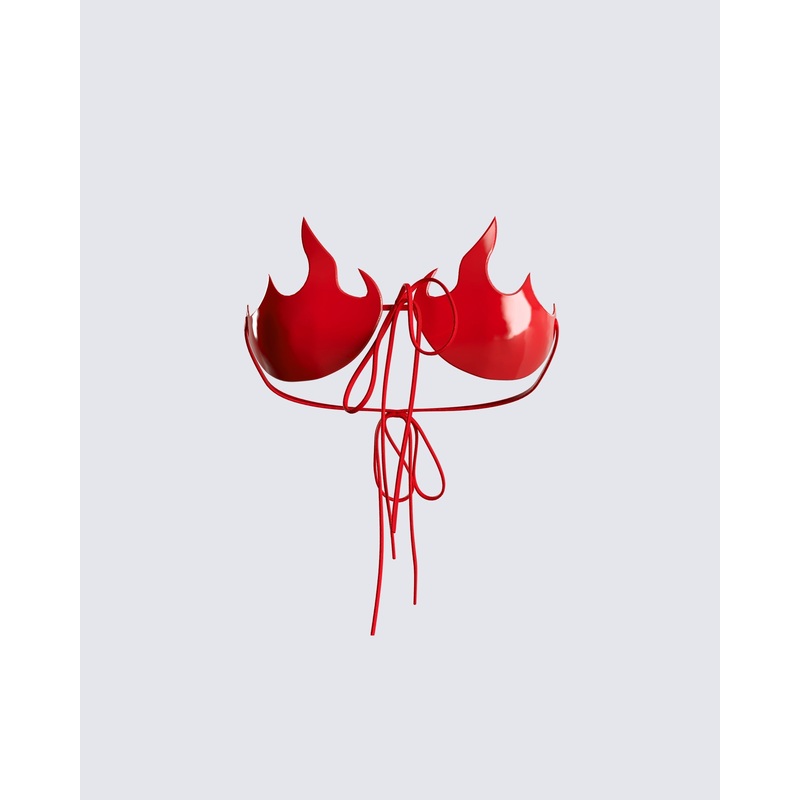 Anastasia Red Bra Top