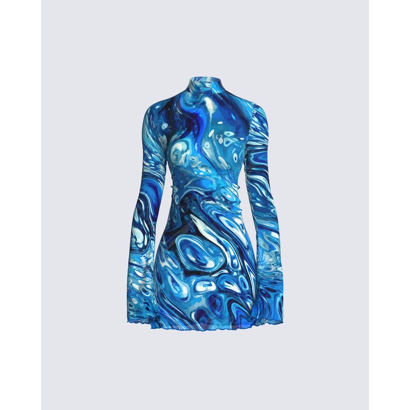 Dakota Abstract Print Mini Dress