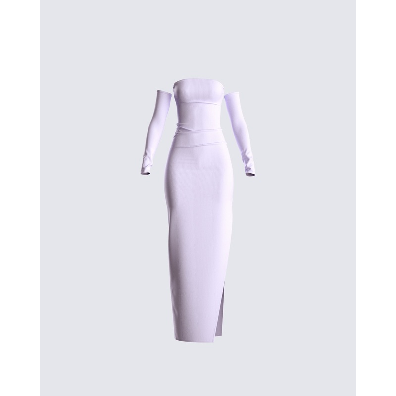 Desta Purple Maxi Dress