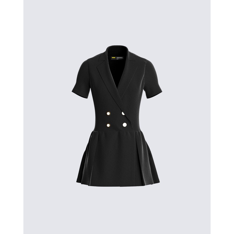 Felix Black Mini Dress