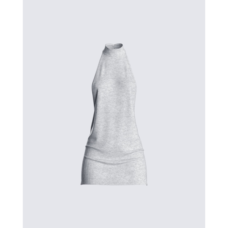 Jess Grey Mini Dress