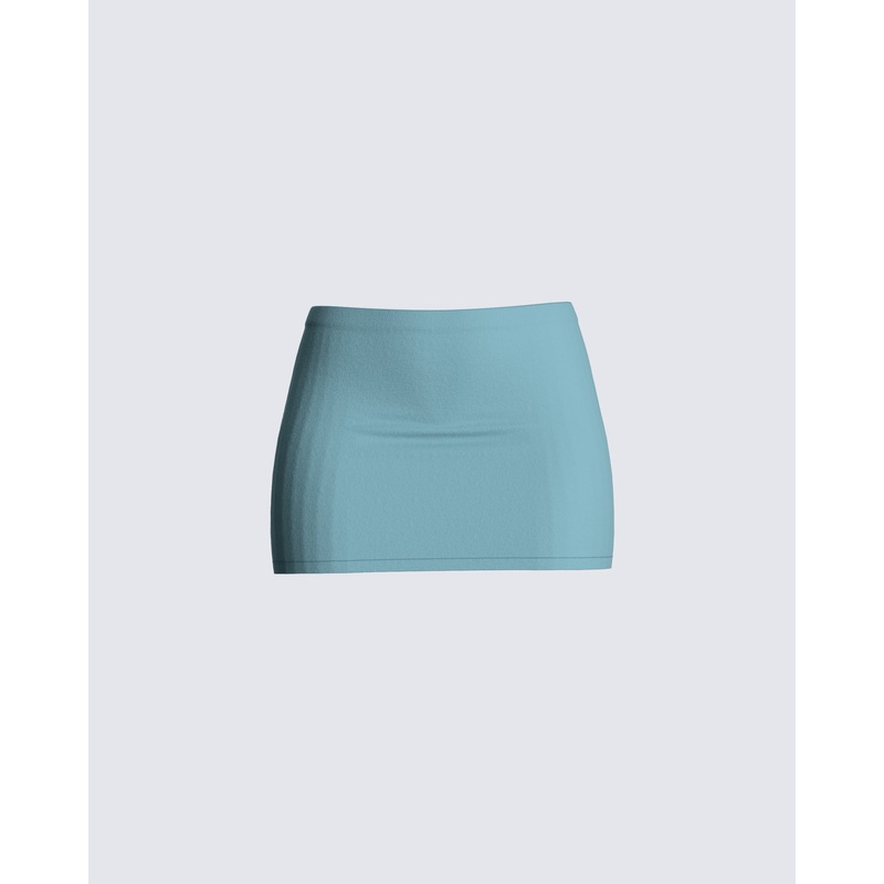Jones Blue Mini Skirt