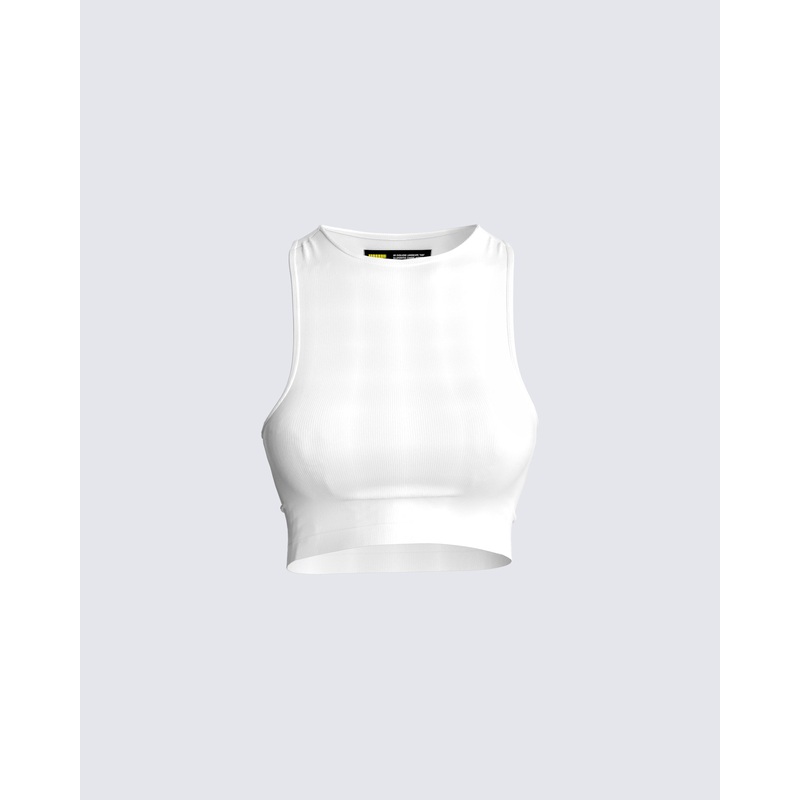 Lila Ivory Cropped Top