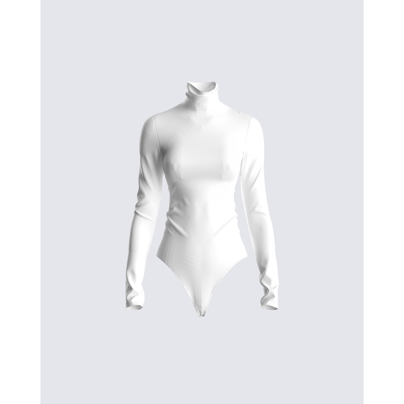 Meghan White Backless Bodysuit