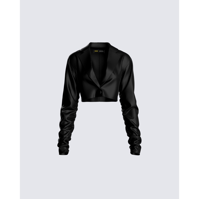 Ryder Black Cropped Jacket