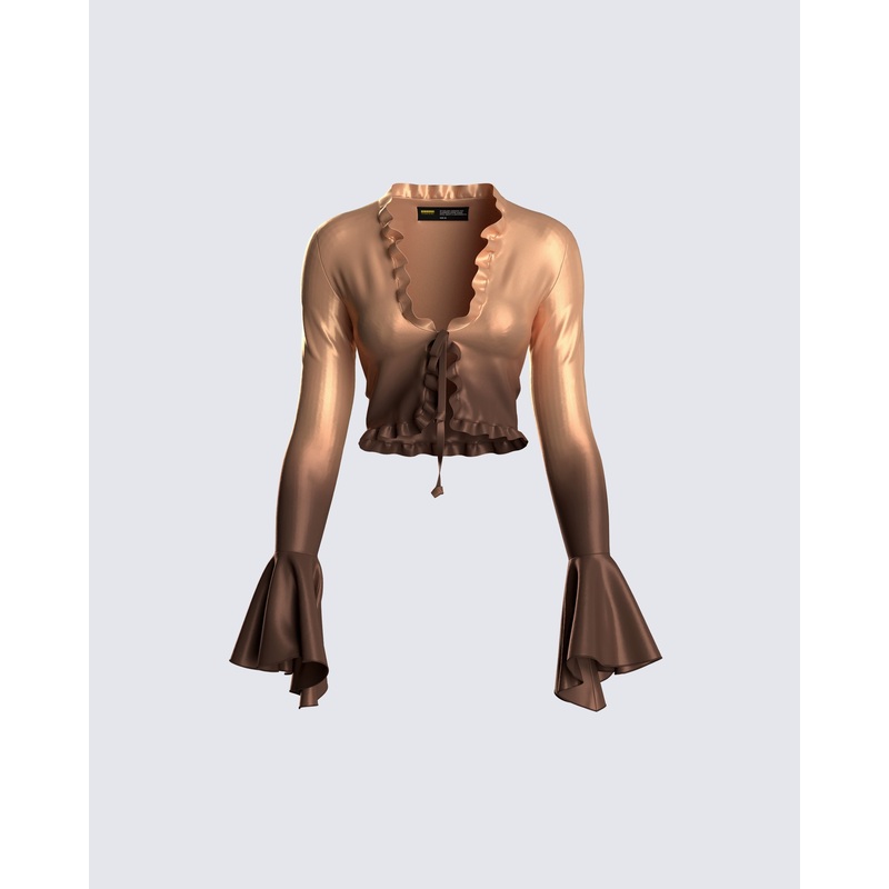 Tracy Ombre Print Top