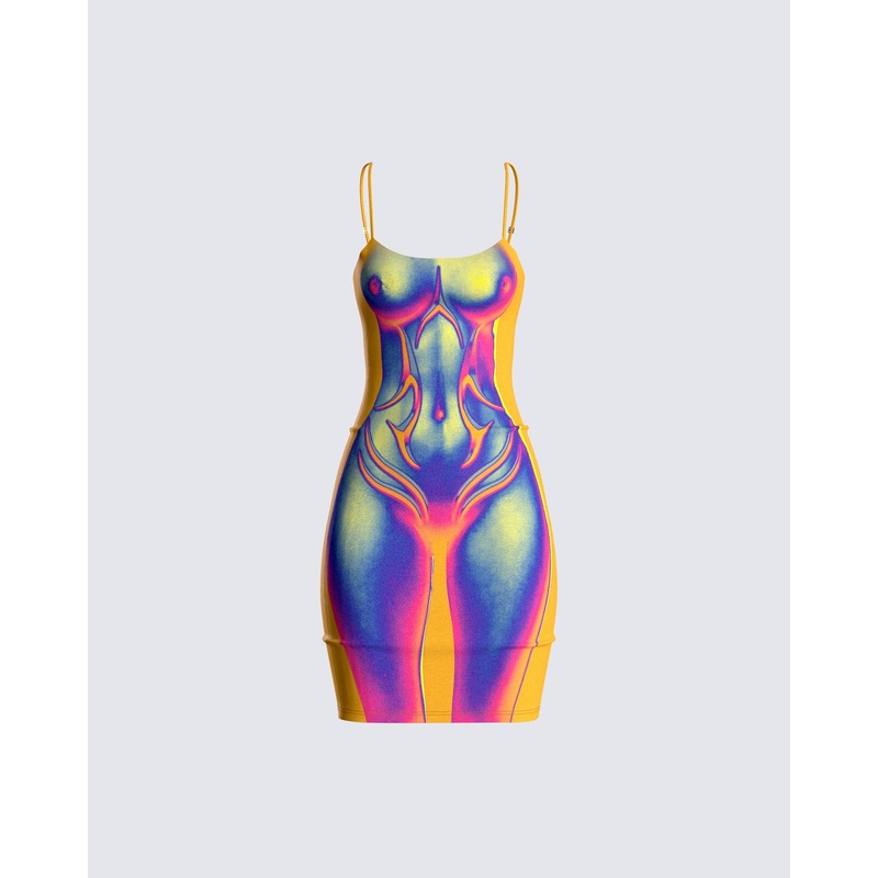 Xavier Body Print Dress