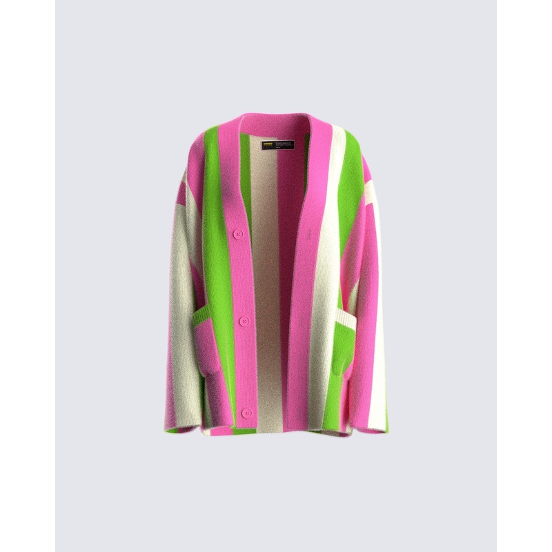 Abbie Multi Striped Cardigan