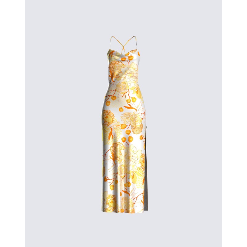 Abner Floral Print Maxi Dress