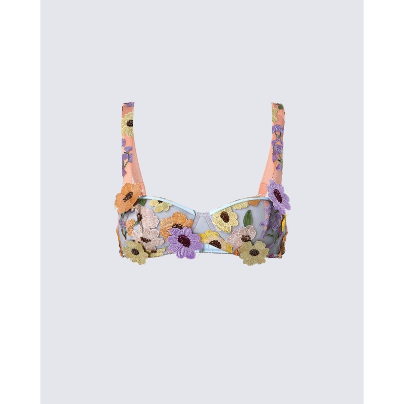 Addie Flower Bra Top