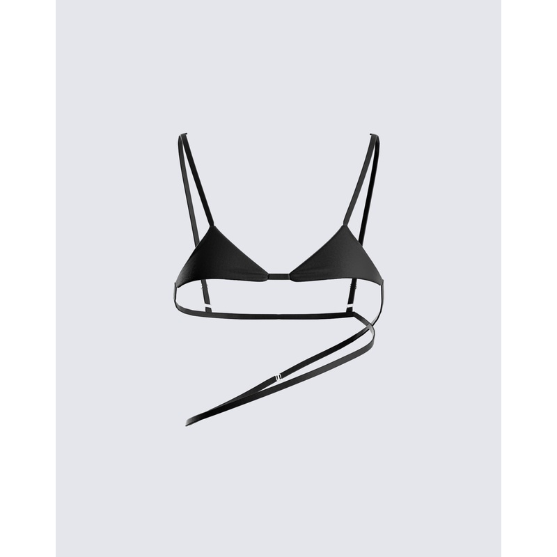 Danilo Black Bikini Top