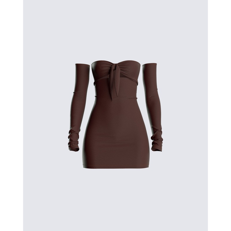 Emsley Brown Tie Mini Dress