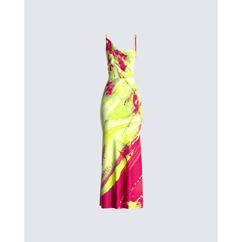 Everleigh Abstract Print Dress