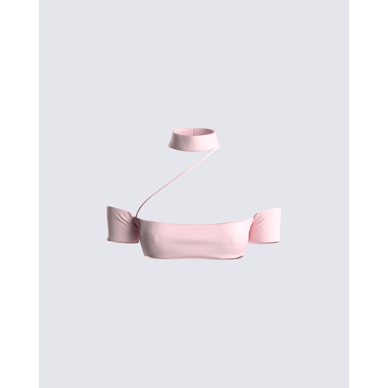 Jacque Pink Crop Top