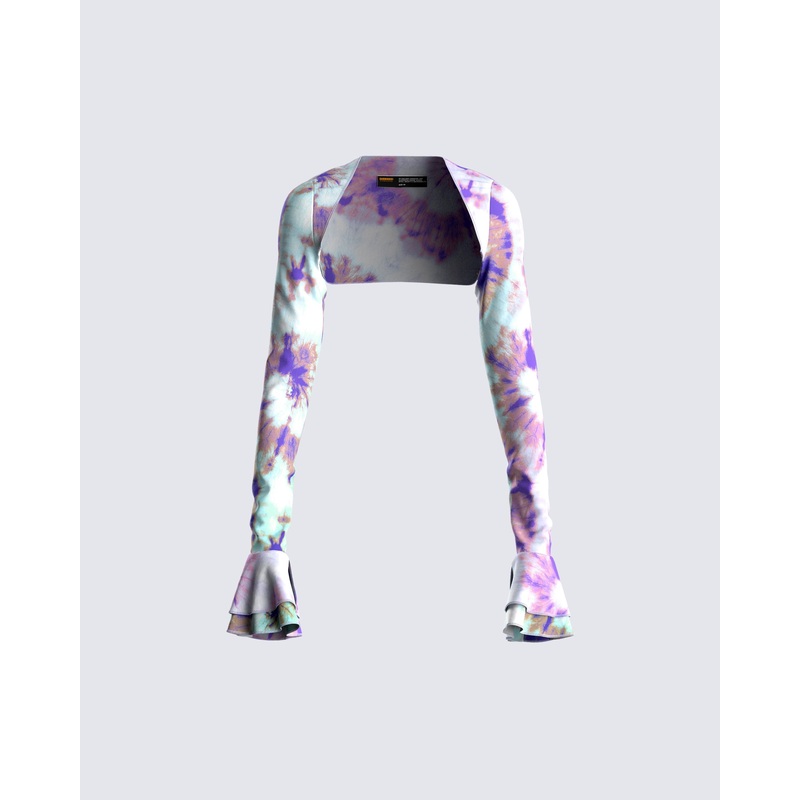 Kadence Tie Dye Print Shrug