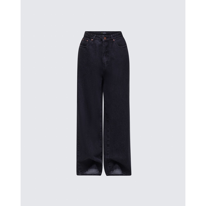 Kai Black Washed Balloon Pant