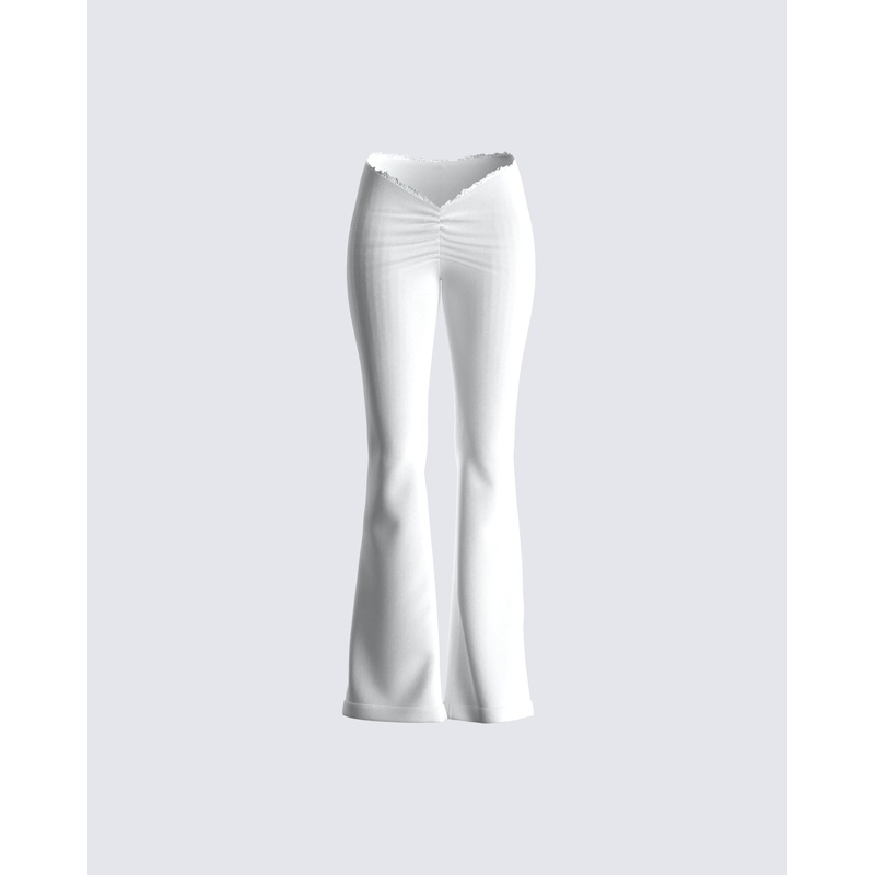Lyle White V Waist Pant
