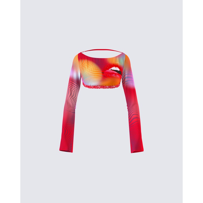 Maddox Abstract Print Top