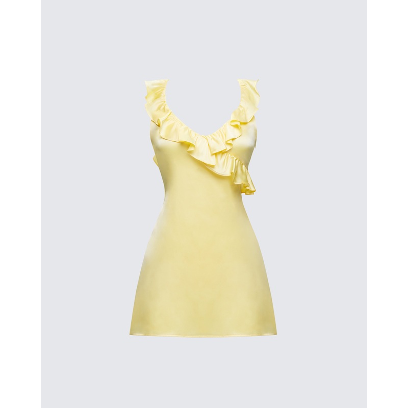 Matilda Yellow Mini Dress