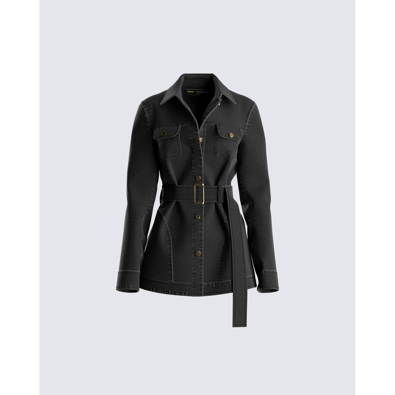 Robin Black Jean Jacket