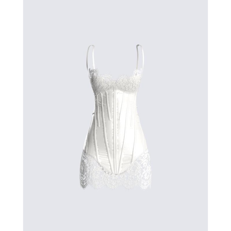 Rosie White Corset Dress