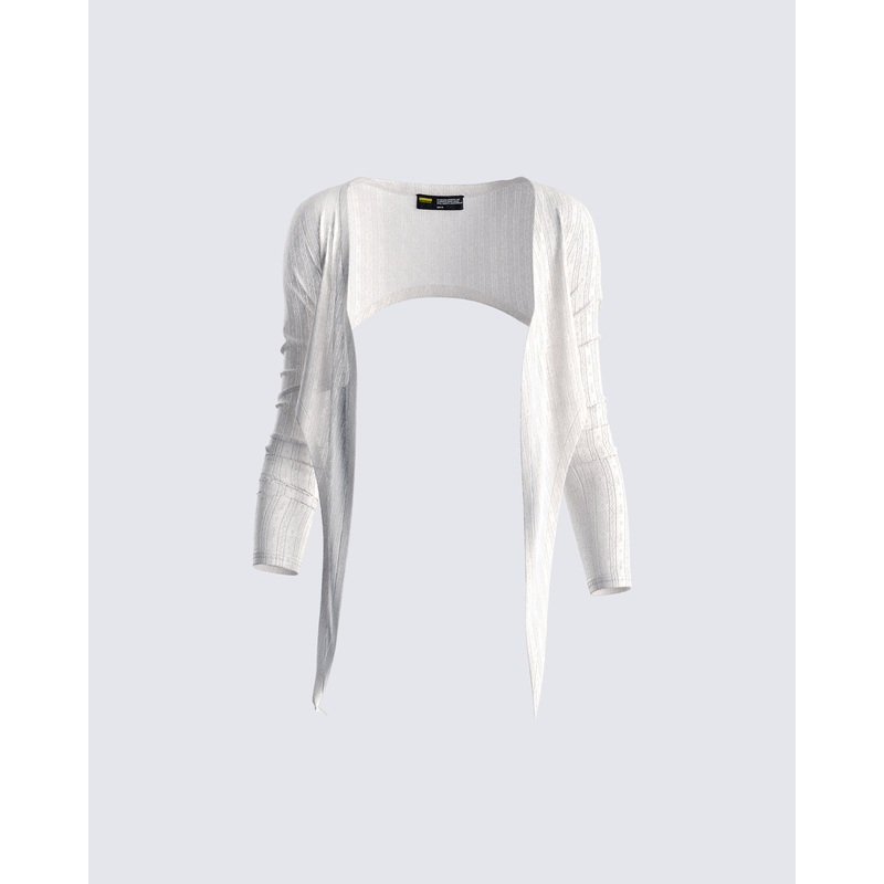 Winnie Ivory Pointelle Shrug