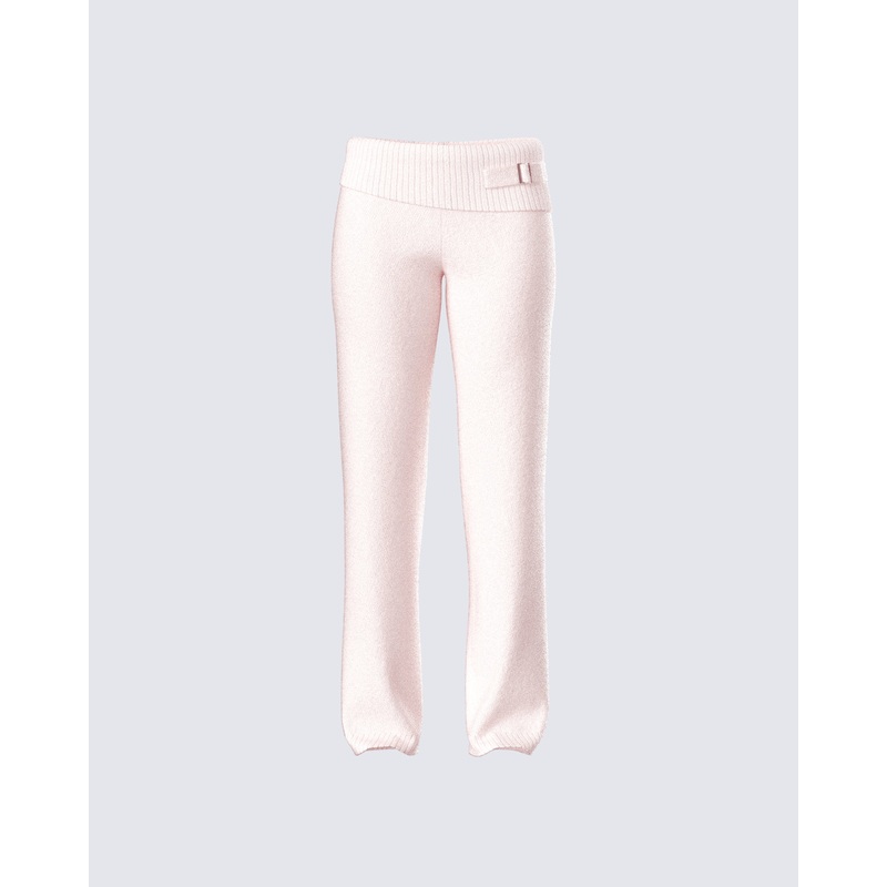 Alyssa Pink Knit Pant