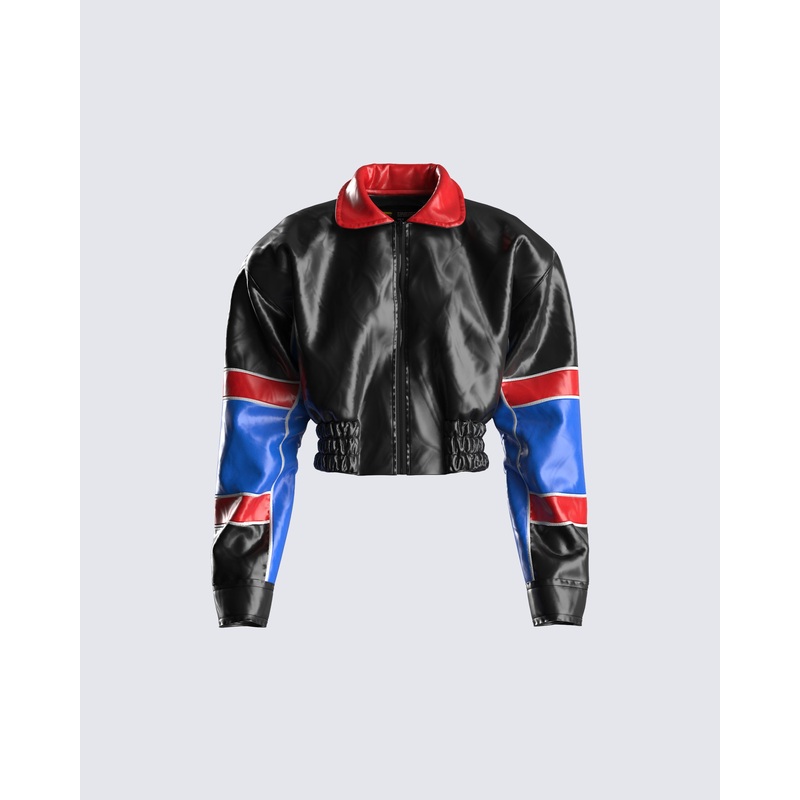 Atlas Black Vegan Leather Jacket