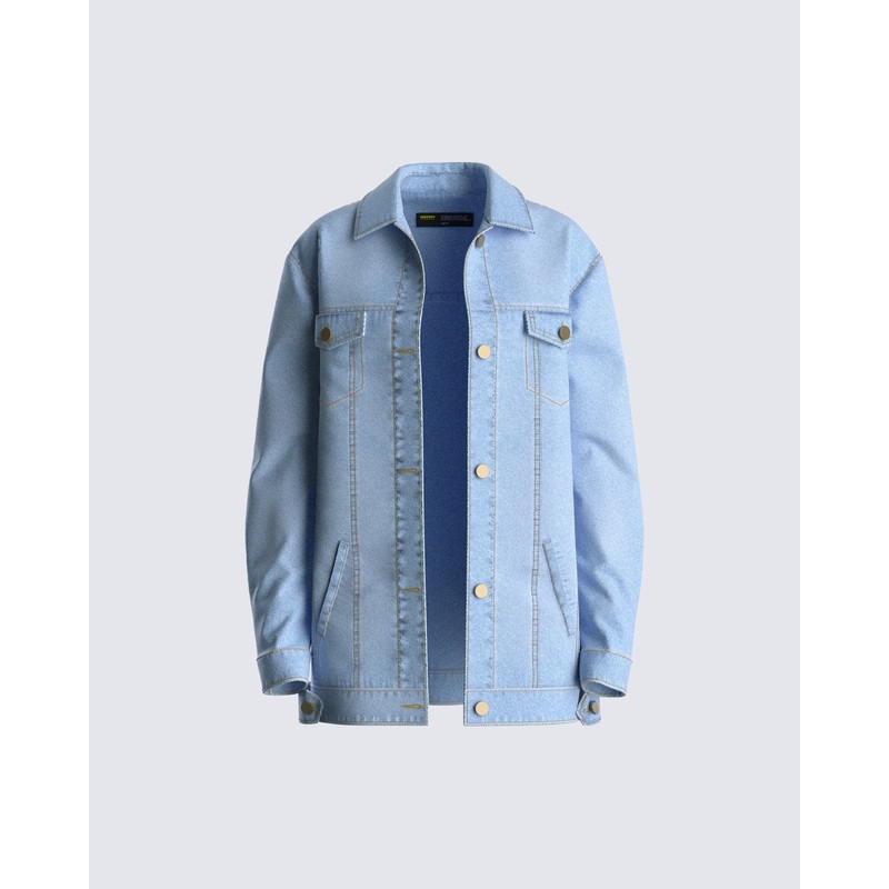 Bree Blue Denim Oversize Jacket
