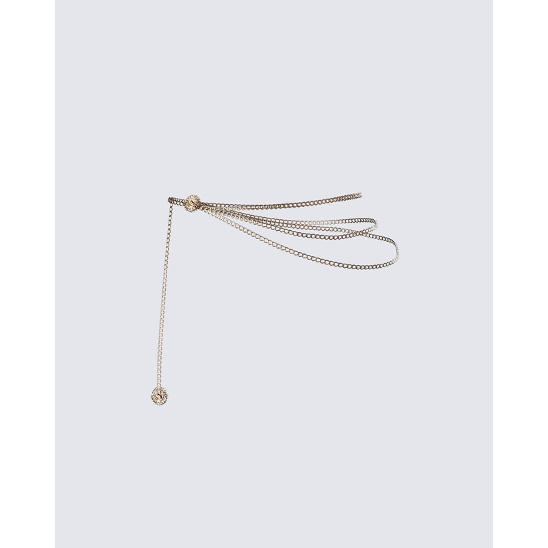 Pippa Gold Chain Belt