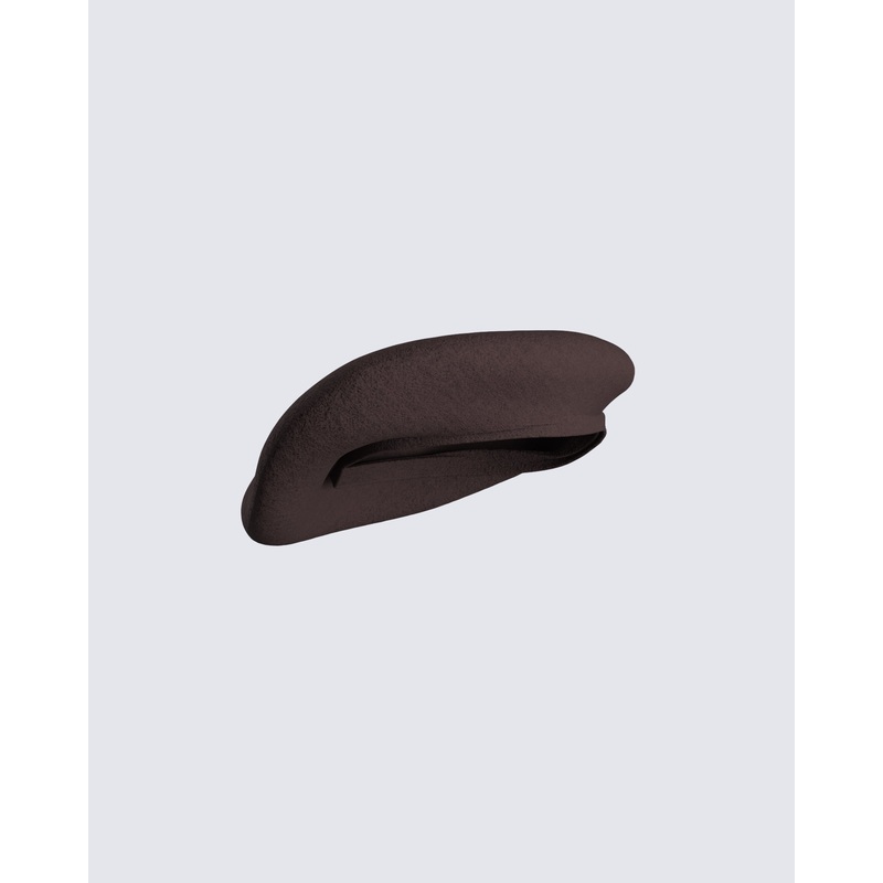 Ronny Brown Beret Hat
