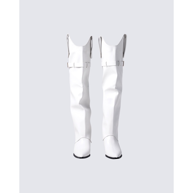 Jupiter White Convertible Boot