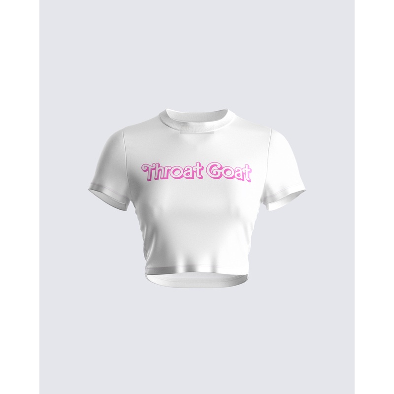 Kim White Jersey Graphic Top