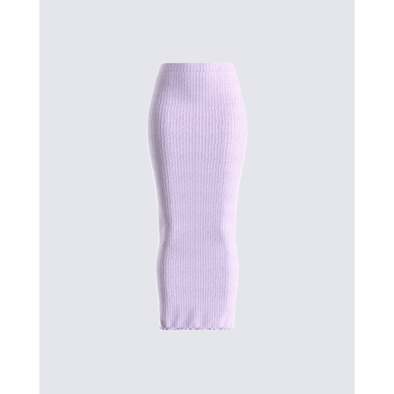 Liberty Lavender Knit Maxi Skirt
