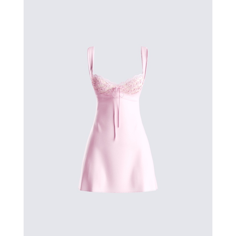 Mabel Pink Mini Dress