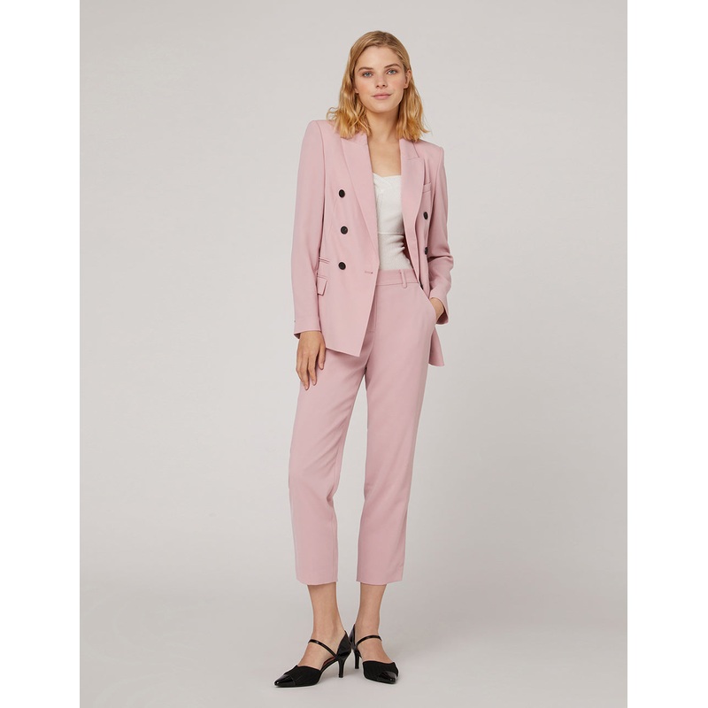 Cherry blossom pink double breasted blazer